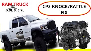 Silencing the RAM Cummins CP3 Knock Rattle  DIY Fix for the 59 amp 67L [upl. by Brahear]