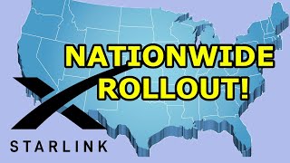 Starlink NATION WIDE Rollout  Coverage Across the US including Texas Louisiana Florida California [upl. by Suiramaj]