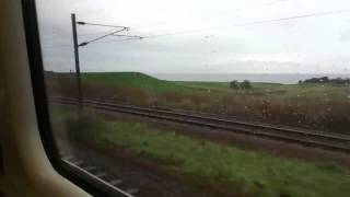 Arriving and departing BerwickuponTweed on an East Coast HST  101011 [upl. by Latsyrhc446]