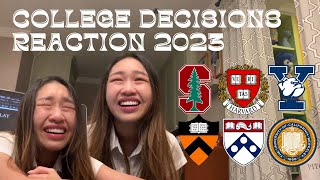 2023 COLLEGE DECISION REACTIONS Stanford Harvard Yale Princeton U Penn Berkeley amp More [upl. by Netnerb]