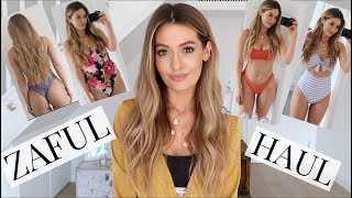 ZAFUL SWIMWEAR HAUL AND TRY ON  BIKINI amp SWIMSUIT MAY 2018 [upl. by Rosemari]