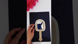 DIY Mirror decoration🥰 shortsytshortsdiydnscraftwheelbestoutofwaste [upl. by Ajaj]