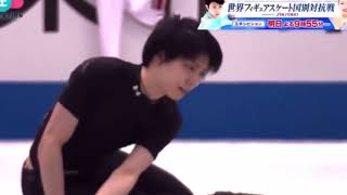 Yuzuru Hanyu 4A quad axel attempts WTT 2021 [upl. by Hudnut]