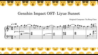 Genshin Impact OST Liyue Sunset [upl. by Tally]