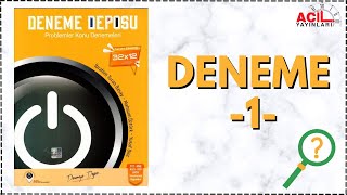 DENEME DEPOSU PROBLEMLER ÇÖZÜMLERİ DENEME1 ACİL YAYINLARI denemedeposu problemler [upl. by Nohsed440]