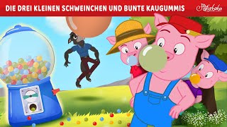 Die drei kleinen Schweinchen und bunte Kaugummis 🐷  Märchen für Kinder  Gute Nacht Geschichte [upl. by Thierry57]