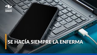 Pilas con esta mujer que está robando computadores en oficinas de Chapinero en Bogotá [upl. by Hildegaard159]