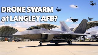 Drones Swarm Langley AFB [upl. by Aremat802]