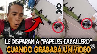 Disparan a influencer Papeles Caballero el Mi Sub hoy en Guayaquil LA VERDAD Lo querían robar [upl. by Ailina]