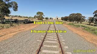 Drivers eye view Hopetoun end of line Oct 2023 [upl. by Leanne554]