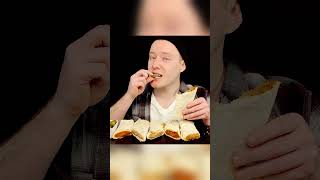 ASMRBURRITOMUKBANGNICE FOOD SOUNDSTOMATO SAUCEPICKLES mukbang eatinsounds burrito asmr [upl. by Eilrebma]