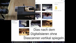 Dias digitalisieren ohne Diascanner Nachbearbeitung vertikal spiegeln [upl. by Enyaz]