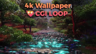 Live Wallpaper 4K  River in Nature  1 HOUR LOOP [upl. by Ahcsatan]