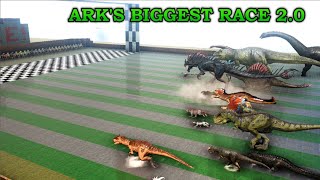 NEW ARK RACE WITH ALL CREATURES ALL MAPS  Which one is ARKS FASTEST Creature 2019  Cantex [upl. by Yolande]