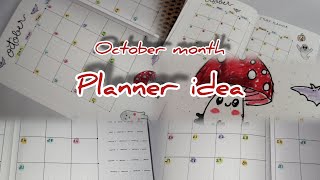 Monthly planner idea 🎃👻🍬 [upl. by Joya659]