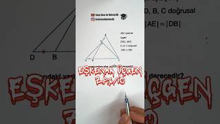 KESİNLİKLE 59 SANİYEYE DEĞER 🔥yksgeometri kpssgeometri geometrisoruçözümü [upl. by Ollie]