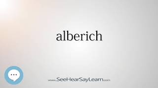 alberich Every English Word Pronounced 📕🔊🗣️😎✅ [upl. by Salzhauer]