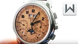 SALMON DIAL Patek Philippe 5270P001 Perpetual Calendar Chronograph Luxury Watch Review [upl. by Chapin569]