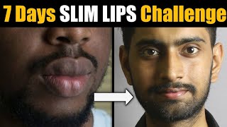 How To Get Thinner Slimmer and Smaller Lips Naturally  Mote Lips Ko Patla Karne Ka Upae 100 [upl. by Anivlis]