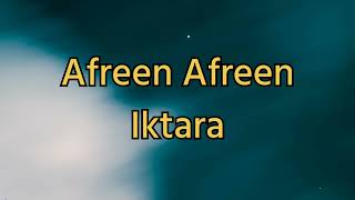 Afreen AfreenIktara❣️ Lofi Music Rahat Momina Mustehsan afreenafreen iktara bollywood [upl. by Franciskus424]