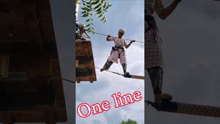 one line adventure  one line adventure at Hyderabad  rope adventure adventure shorts ramoji [upl. by Poler]