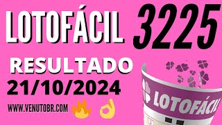 🍀 Resultado Lotofácil 3225 [upl. by Eelarac]