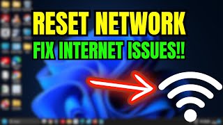 How to Reset Network Settings in Windows 11  Fix Internet Connectivity Problems [upl. by Saudra117]