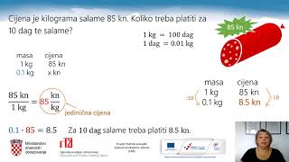 Matematika 7 r OŠ  Proporcionalne veličine 1dio [upl. by Ailat]