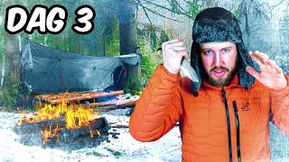 Ik Ging 8 DAGEN Overleven in het Wild in de Sneeuw Extreme Survival [upl. by Carbo592]