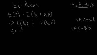 Example use of Expected value rules  Dougherty Review Chapter  Econometrics [upl. by Sussman]