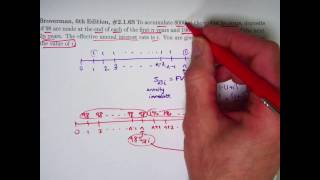 Actuarial Exam 2FM Prep Find the Interest Rate for an Annuity with Two Payment Amounts [upl. by Hadeehuat]