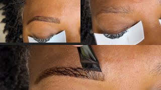 Eyebrows shaping and tinting tutorial  eyebrows tint and shape  eyebrows shaping [upl. by Asilehs]