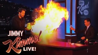 David Blaine Magic Tricks on Jimmy Kimmel Live PART 2 [upl. by Ettelegna]