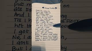 ❤️Cheap thrills song lyrics❤️ songlyricscheapthrills shorts siaNeatHandwriting [upl. by Dermot504]