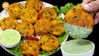 Street Style Crispy Aloo ki TIkki RecipeAloo K Kabab by Samina Food Story [upl. by Eanwahs]