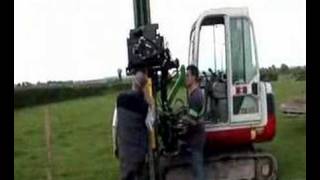 Doyle Engineering Pre Production Self Propelled Vibro Vibrating Post Driver [upl. by Acirt]