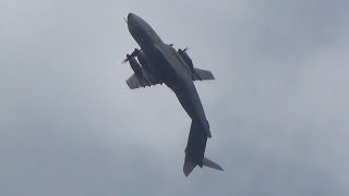 Airbus A400M pulls off incredible loop [upl. by Haisej]