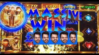 Massive Win on Elephant king and Cleopatra £5 max bet bonus at Dusk Till Dawn Casino Nottingham [upl. by Hintze]