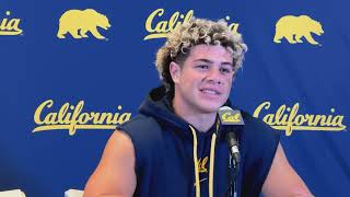 ILB Cade Uluave talks after Cal’s 3110 win over SDSU [upl. by Gus293]