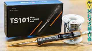 MINIWARE TS101 soldering iron Review II Portable battery powered iron [upl. by Showker]