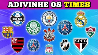 ADIVINHE OS TIMES DE FUTEBOL PELO ESCUDO⚽🛡️  Você conhece todos os brasões quiz futebol botquiz [upl. by Alan676]