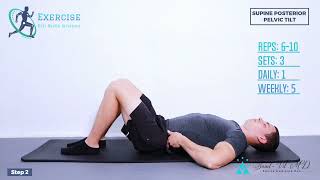 Supine Posterior Pelvic Tilt [upl. by Pangaro586]