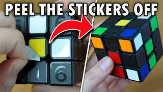 We are OFFICIALLY Peeling Stickers now Rubiks Coach Cube [upl. by Gurolinick]