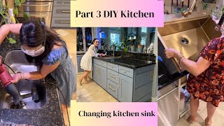 Changing kitchen sink Kitchen Remodel Part 3 [upl. by Datha]