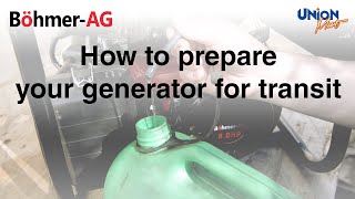 BöhmerAG Petrol Generator  Shipment Preparation Instructional Video [upl. by Krutz]