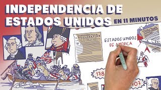 La Independencia de Estados Unidos en 11 minutos [upl. by Gurias]