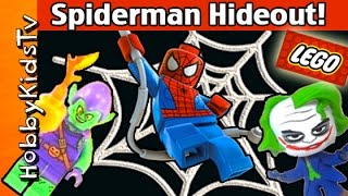 TOY Lego Jr Spidey HIDEOUT Build [upl. by Belanger850]