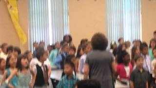 1st Grade Class Sings Greatest Love of All [upl. by Dihgirb]