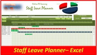 Leave Planner  Excel VBA  Staff Leave Planner [upl. by Sucy651]