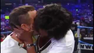 Santino Marella Kisses A Fan amp Looks For Best Crowd Signs  WWE Smackdown 62212 [upl. by Giarg]